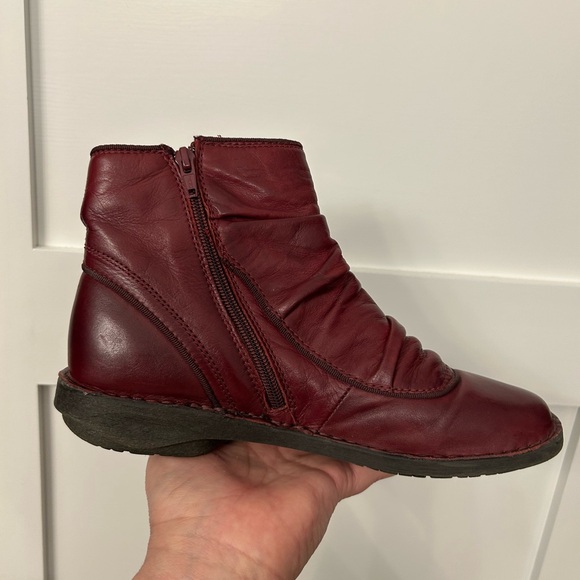 Miz Mooz Pumpkin Boots Bordeaux Size 41 - Picture 8 of 12